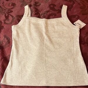 American Eagle Outfitters Beige Ribbed Camisole